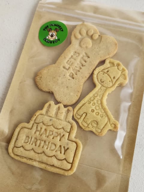 Custom Pawfect Barkery birthday treat pack